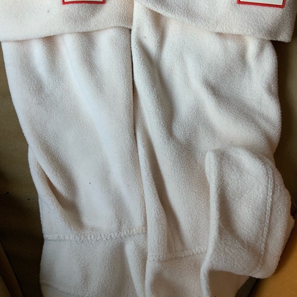 Hunter boot sock insert ivory fleece - Picture 2 of 3